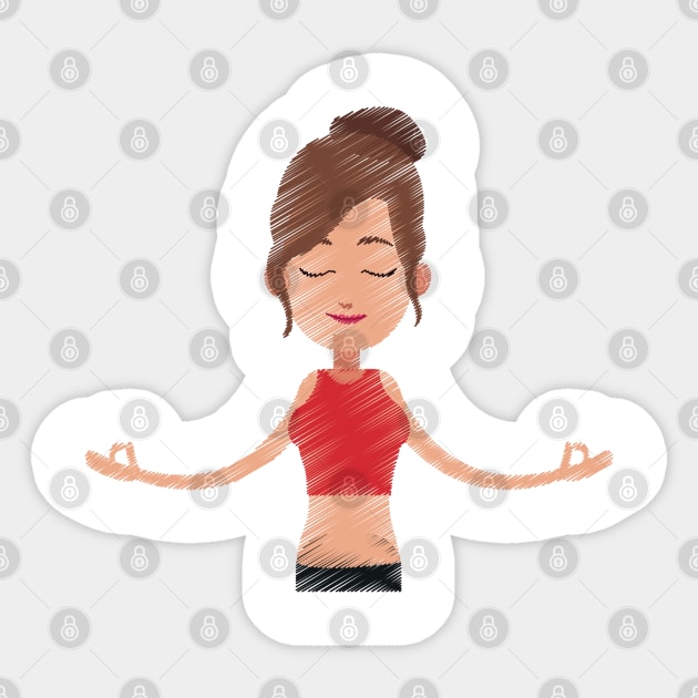 yogi Sticker by Relaxing Positive Vibe